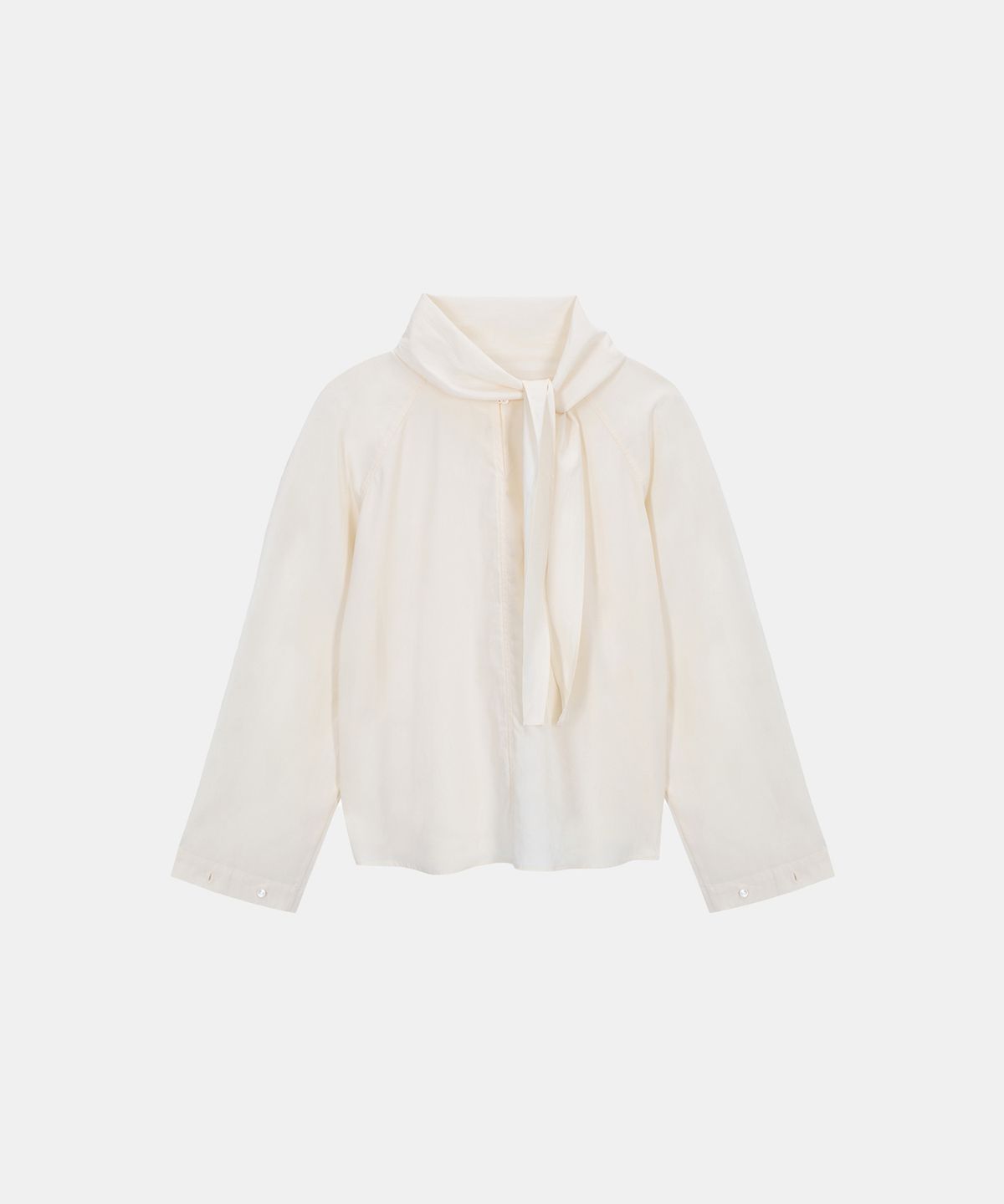 포에트서울(POETSEOUL) DOUBLE TIE BLOUSE_ivory