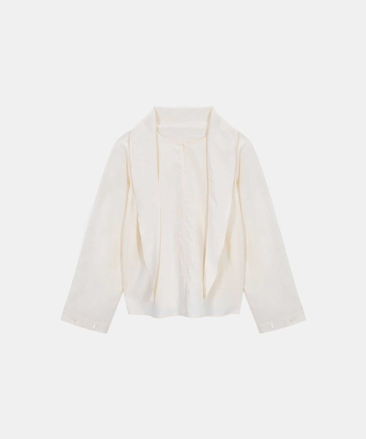 포에트서울(POETSEOUL) DOUBLE TIE BLOUSE_ivory