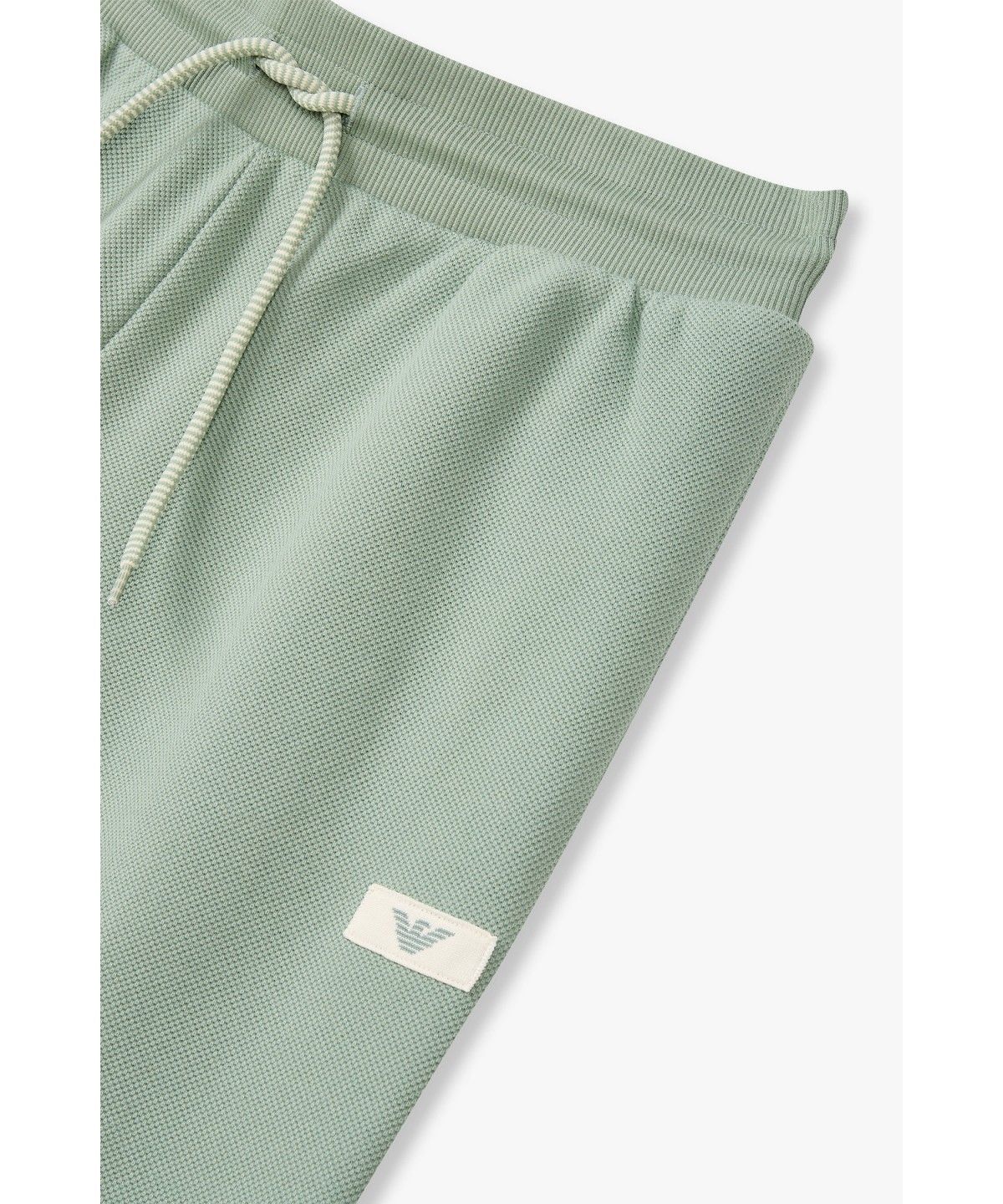 엠포리오 아르마니 언더웨어(EMPORIO ARMANI UNDERWEAR) 남성 드로스트링 라운지 조거 팬츠 _라이트그린_0816332023