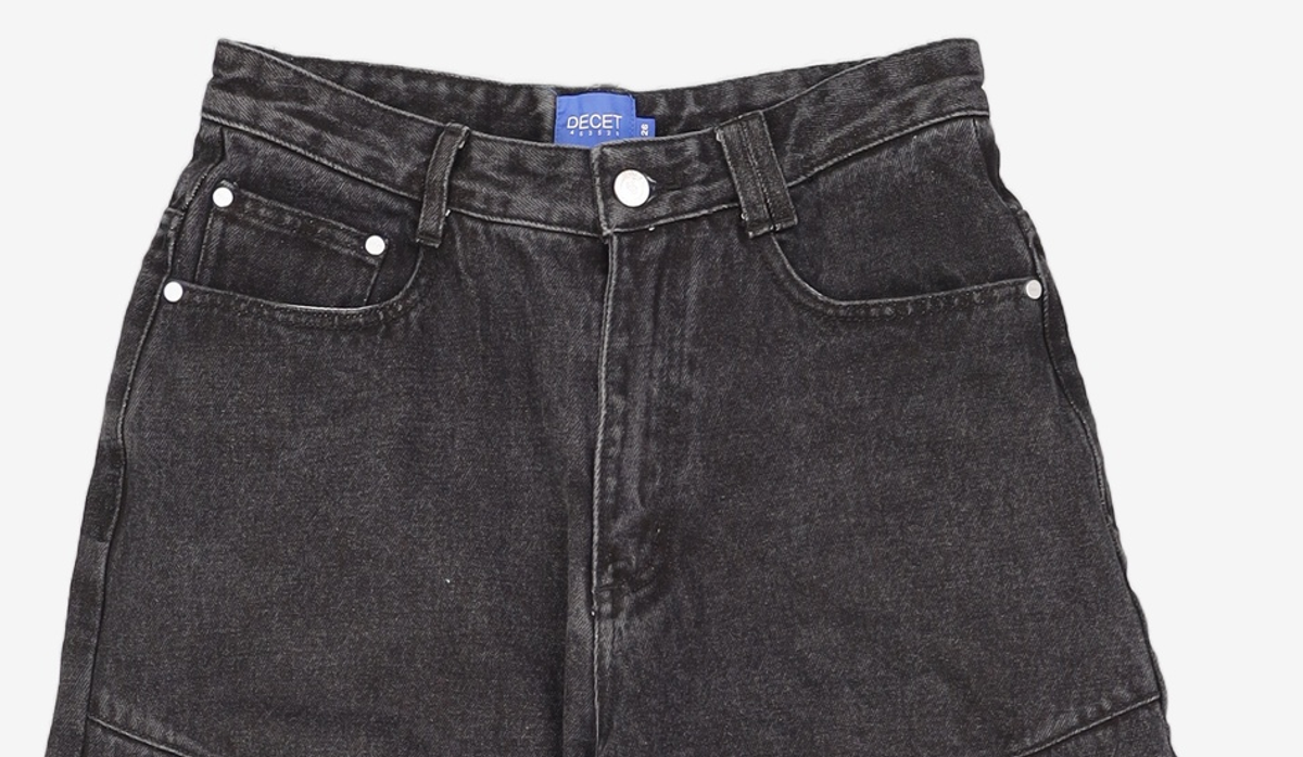 데케트(DECET) Balloon Wide Jeans DCPT055Black 26