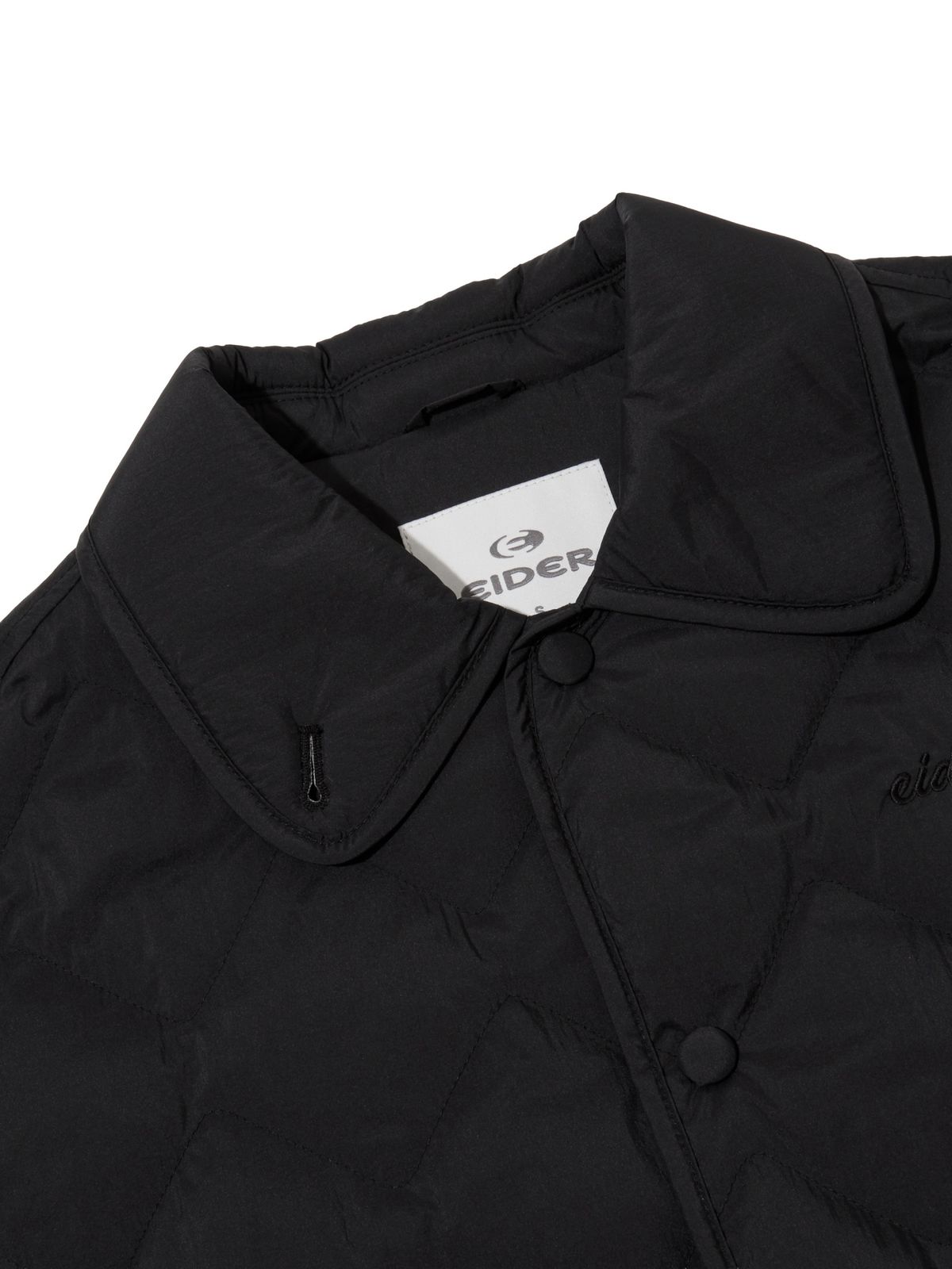 아이더(EIDER) THERMOLOCK (써모락) 여성 슬림 블렌드 패딩 셔켓_Black
