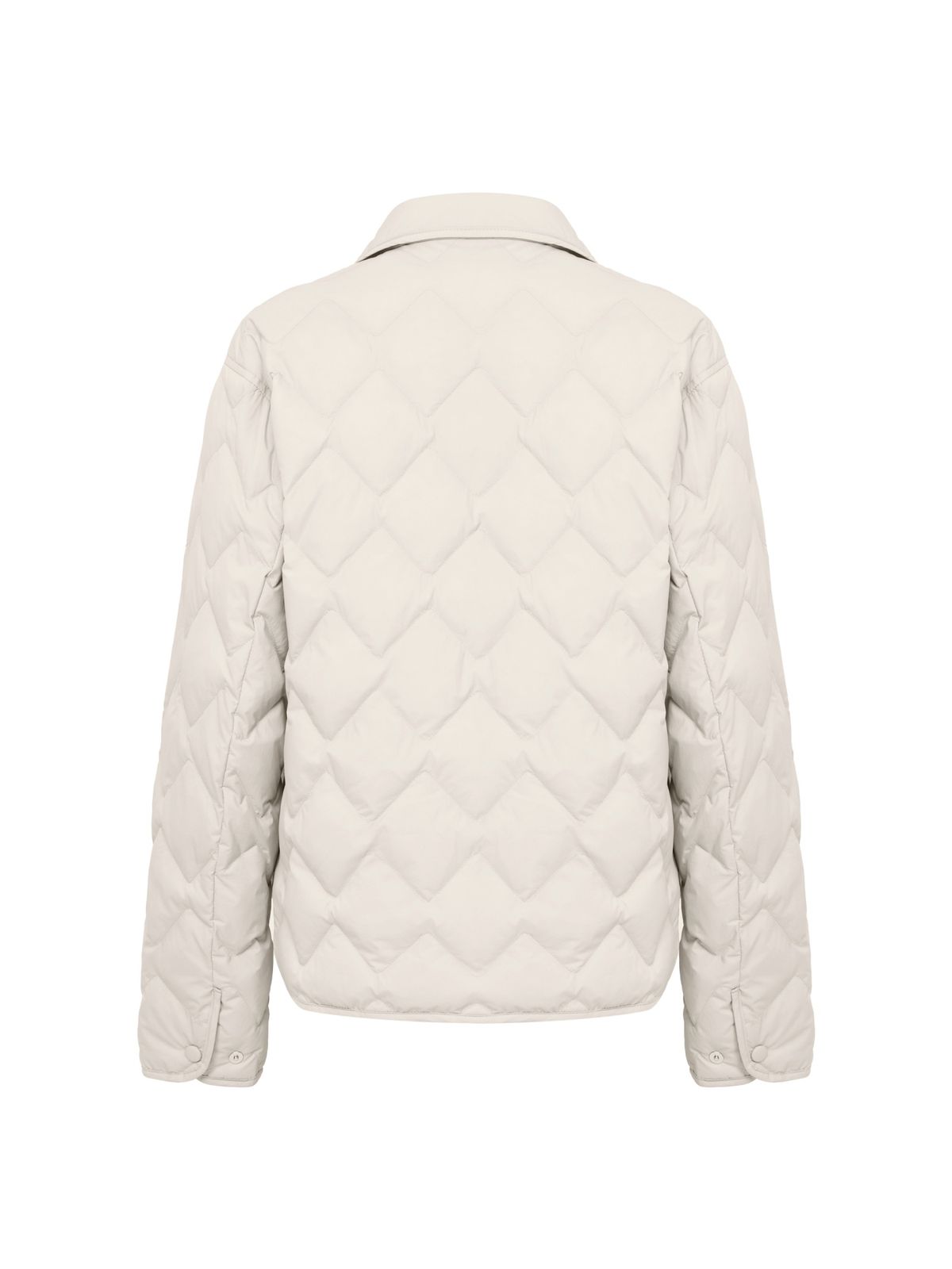 아이더(EIDER) THERMOLOCK (써모락)  여성 슬림 블렌드 패딩  셔켓_OATMEAL