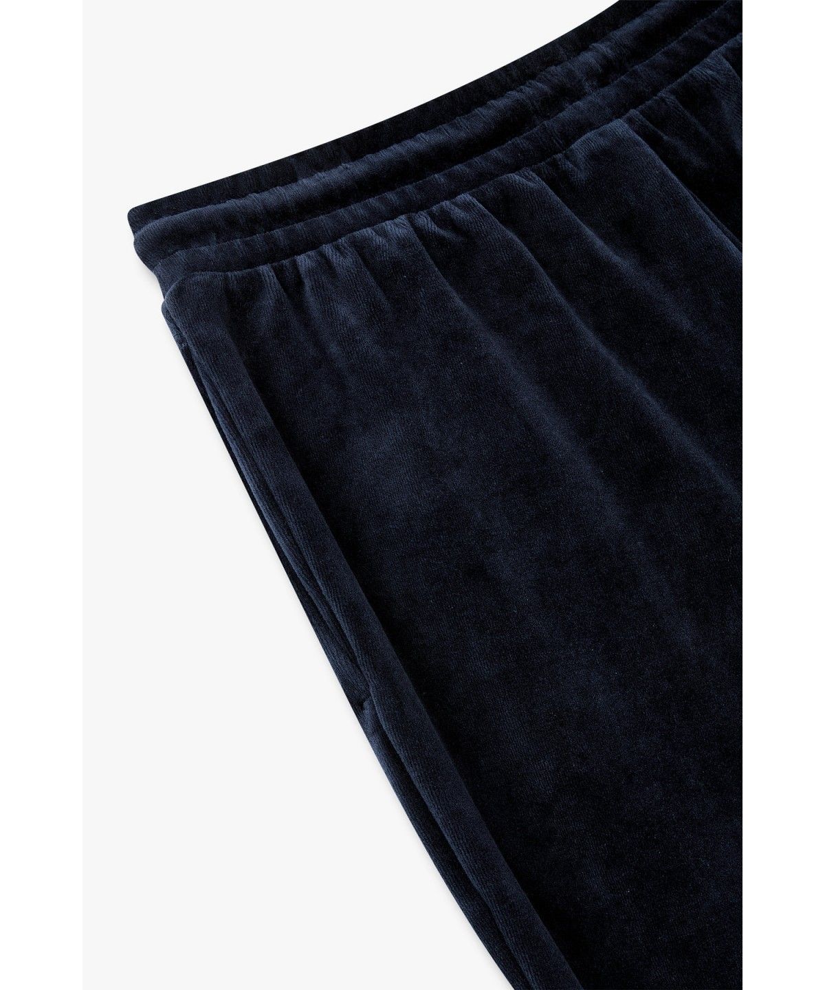 엠포리오 아르마니 언더웨어(EMPORIO ARMANI UNDERWEAR) 남성 이글 자수 로고 벨벳 라운지 팬츠 _네이비_0816332018