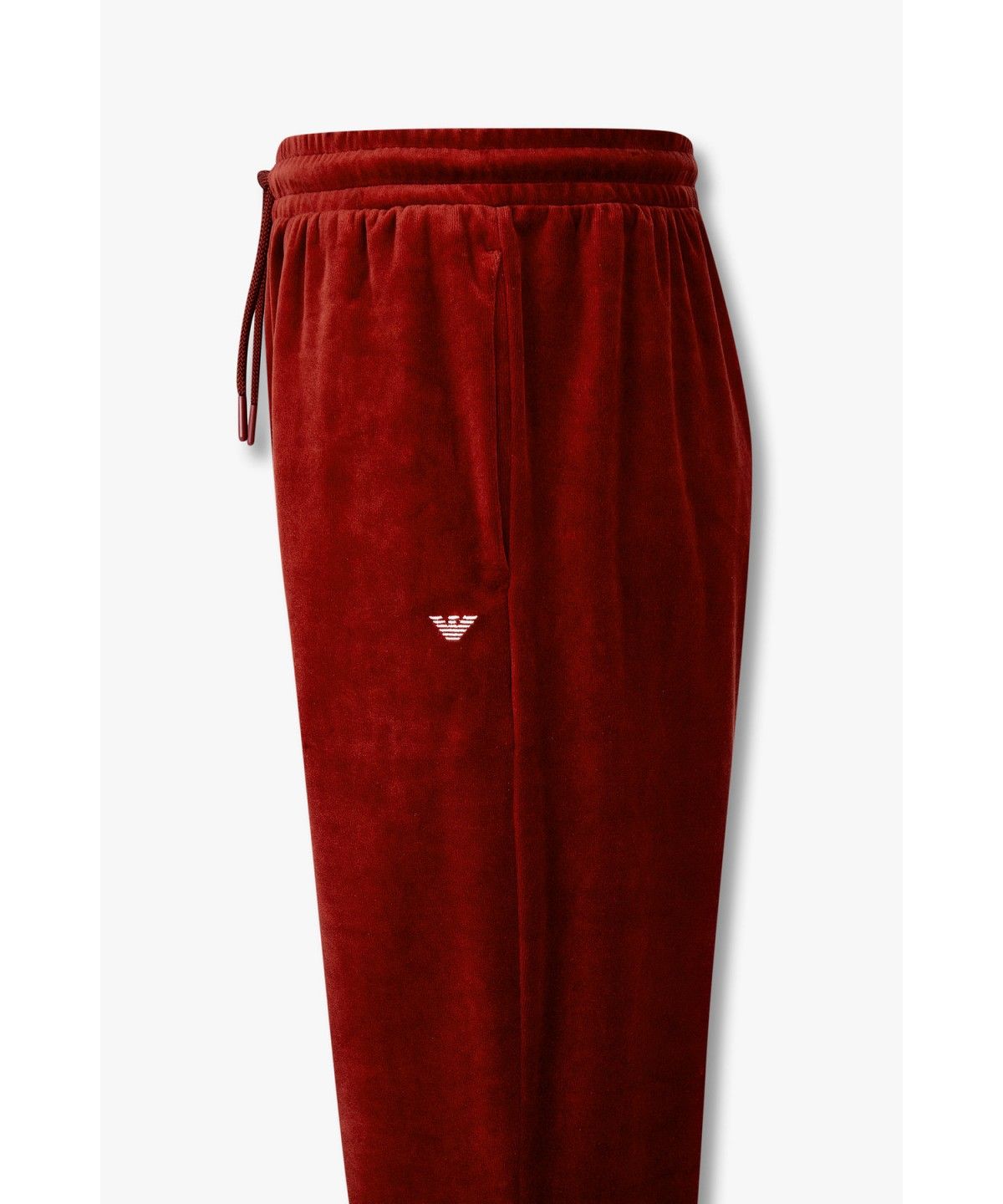 엠포리오 아르마니 언더웨어(EMPORIO ARMANI UNDERWEAR) 남성 이글 자수 로고 벨벳 라운지 팬츠 _브릭_0816332017