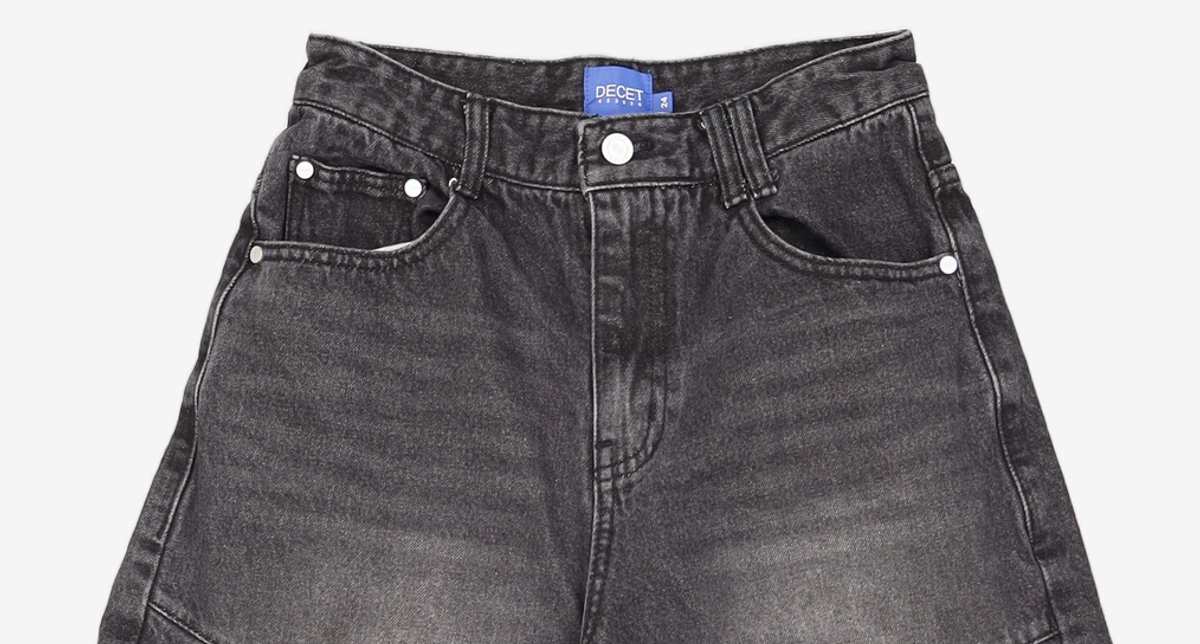 데케트(DECET) Balloon Wide Jeans DCPT055Black 24