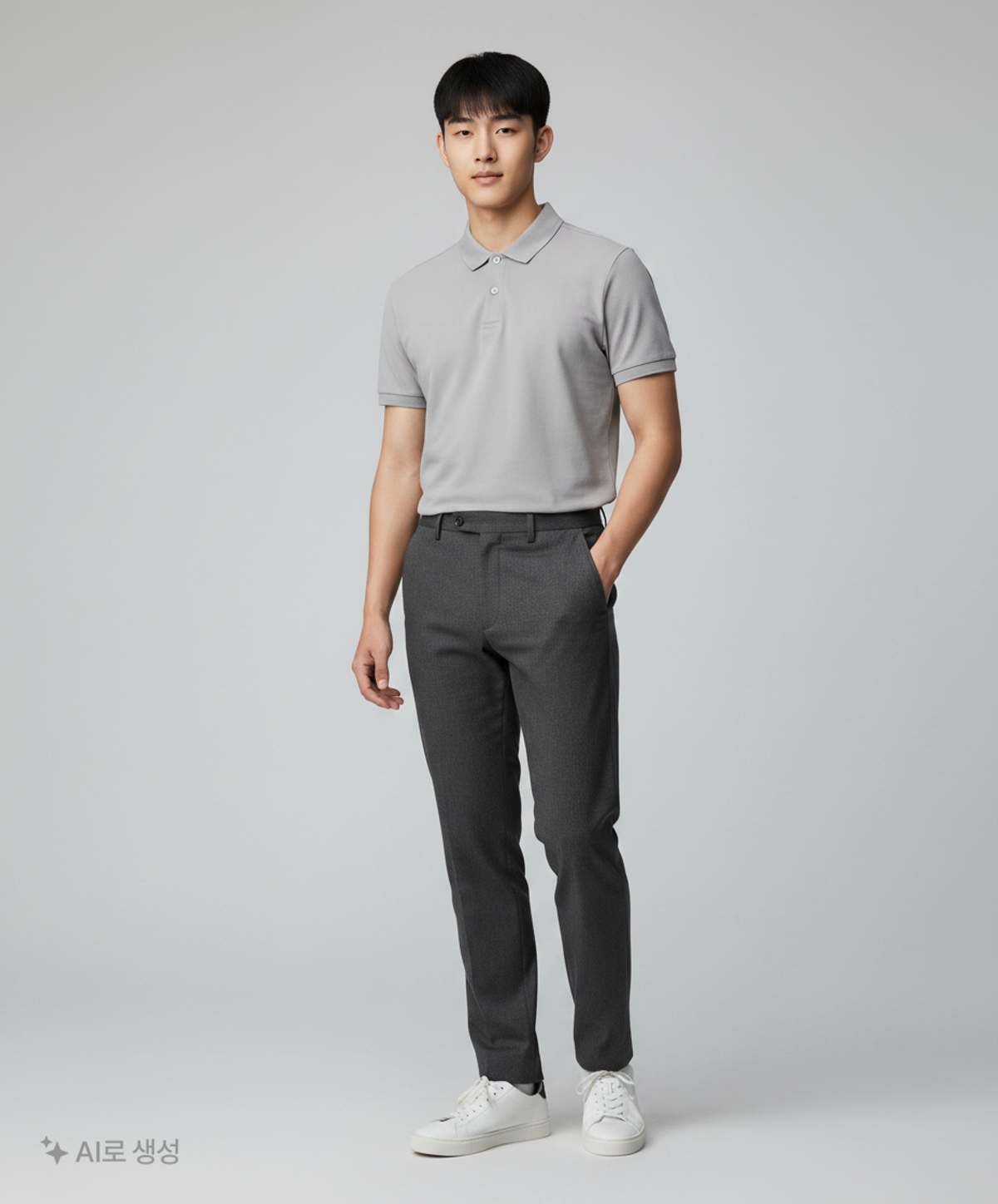 무신사 스탠다드(MUSINSA STANDARD) 릴렉스 핏 피케 폴로 셔츠 [라이트 그레이] XL