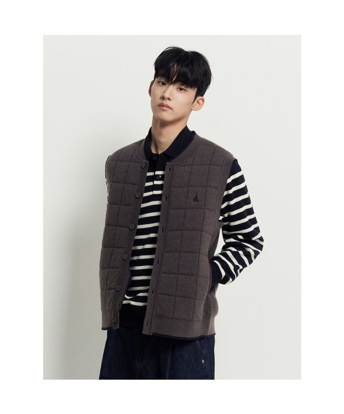 빈폴 멘(BEANPOLE MEN) 초코퀼팅 베스트  브라운