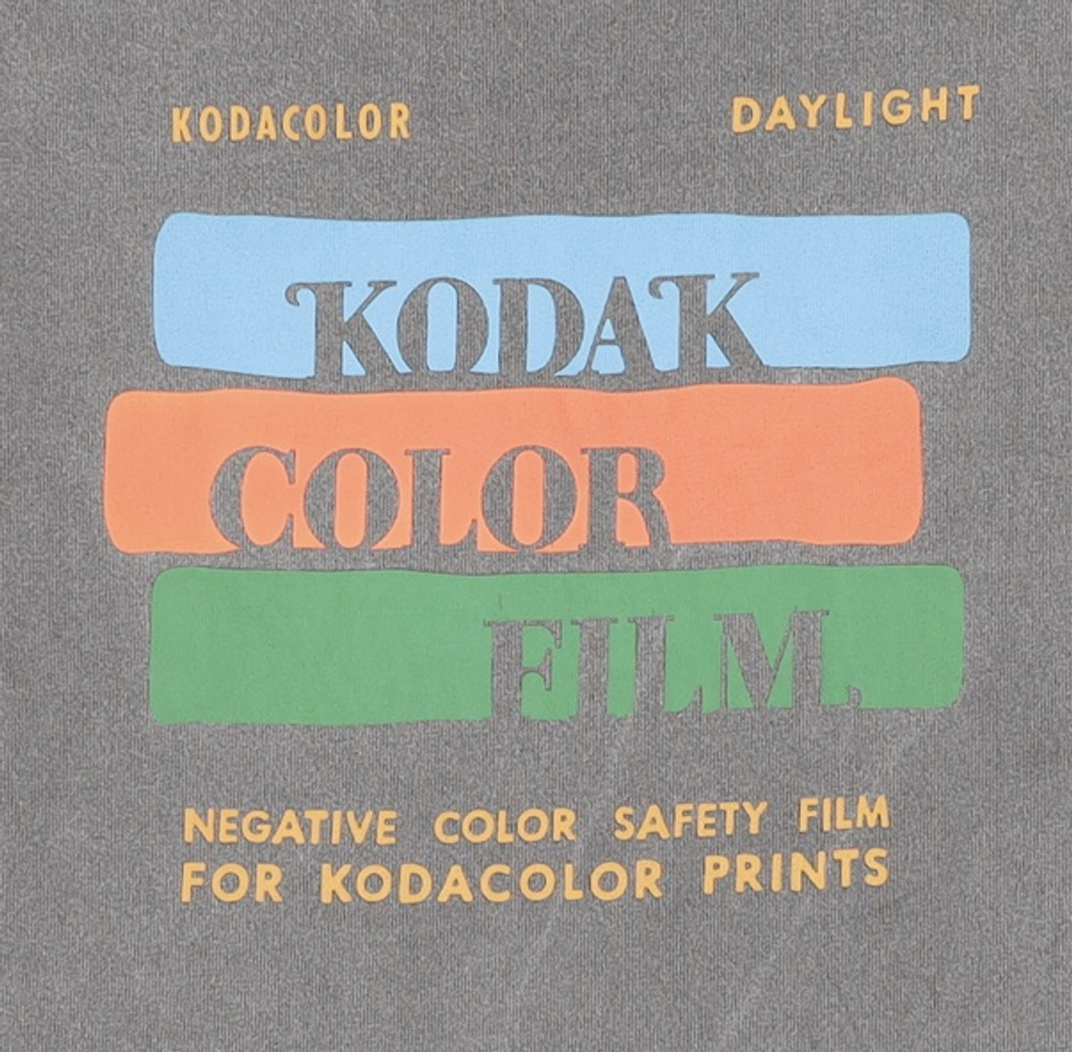 코닥(KODAK) KODACOLOR 반팔티셔츠 CHARCOAL S