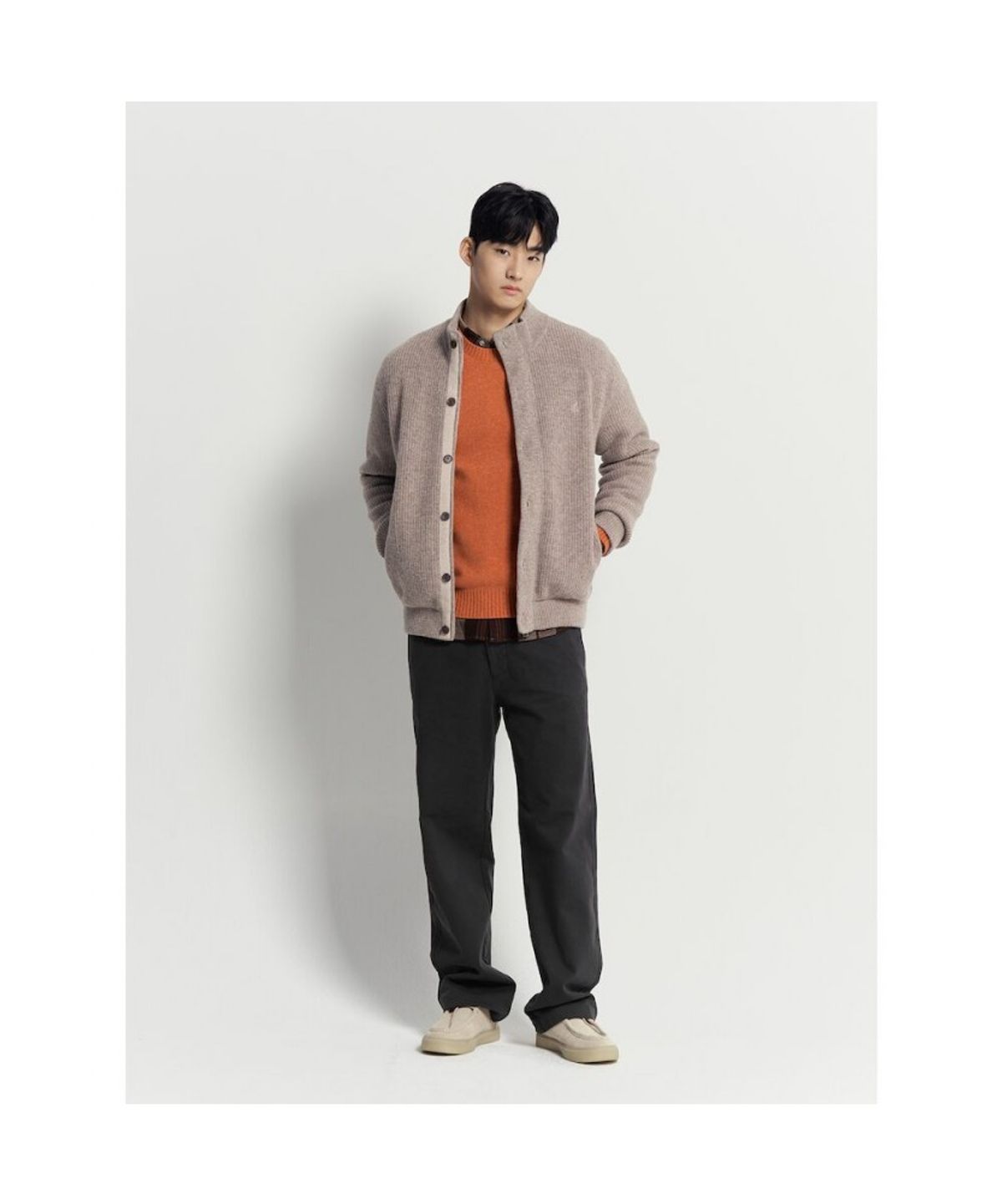 빈폴 멘(BEANPOLE MEN) 방풍안감 카디건  베이지