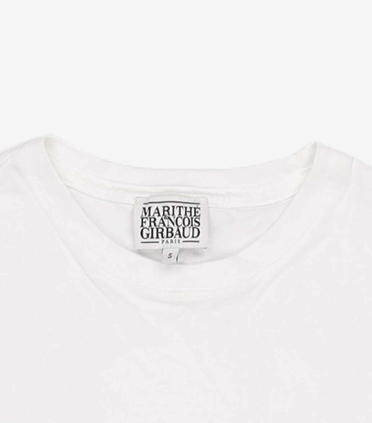 마리떼 프랑소와 저버(MARITHÉ + FRANҪOIS GIRBAUD) W REGULAR LOGO TEE white S