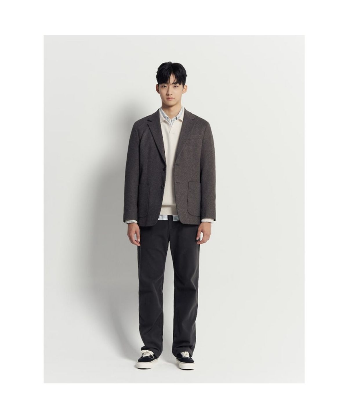 빈폴 멘(BEANPOLE MEN) 브러쉬드 윈도우 체크 셔츠  그린