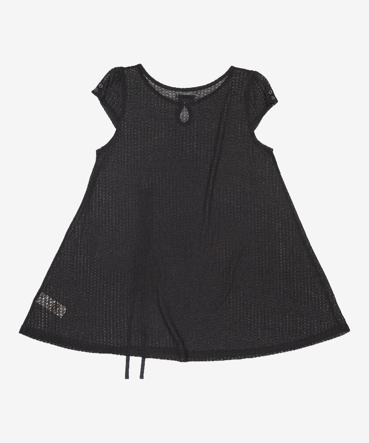 뚜오미오(TUOMIO) CROCHET MINI DRESS [BLACK] FREE