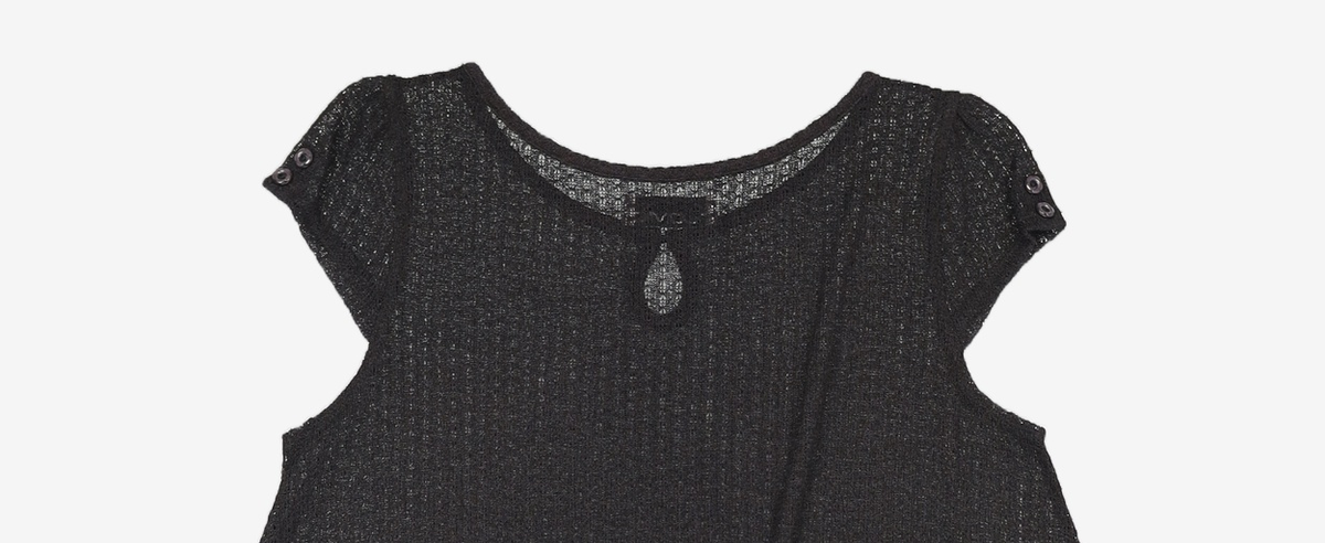 뚜오미오(TUOMIO) CROCHET MINI DRESS [BLACK] FREE