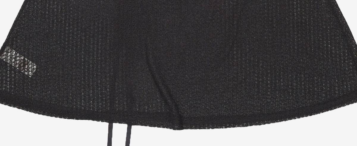 뚜오미오(TUOMIO) CROCHET MINI DRESS [BLACK] FREE