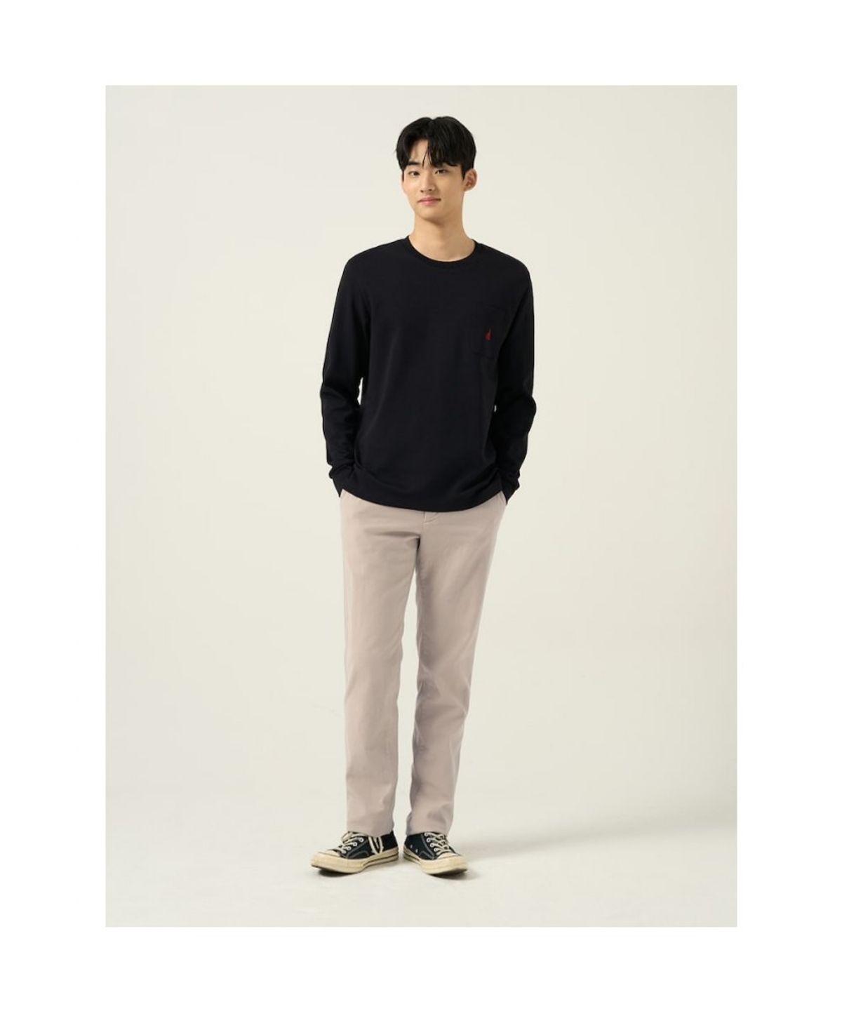 빈폴 멘(BEANPOLE MEN) 몰스킨 스탠다드핏 팬츠  아이보리