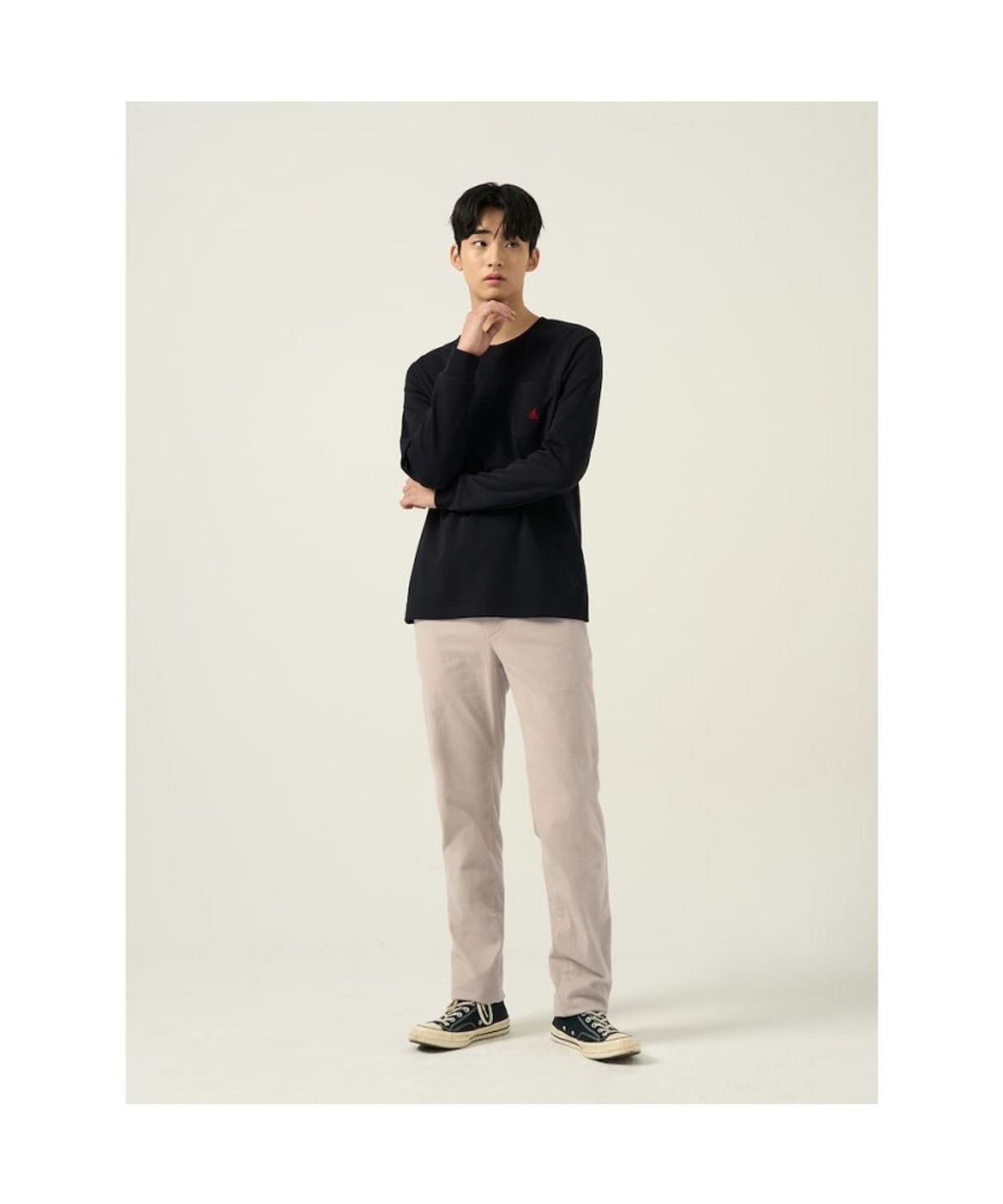 빈폴 멘(BEANPOLE MEN) 몰스킨 스탠다드핏 팬츠  아이보리