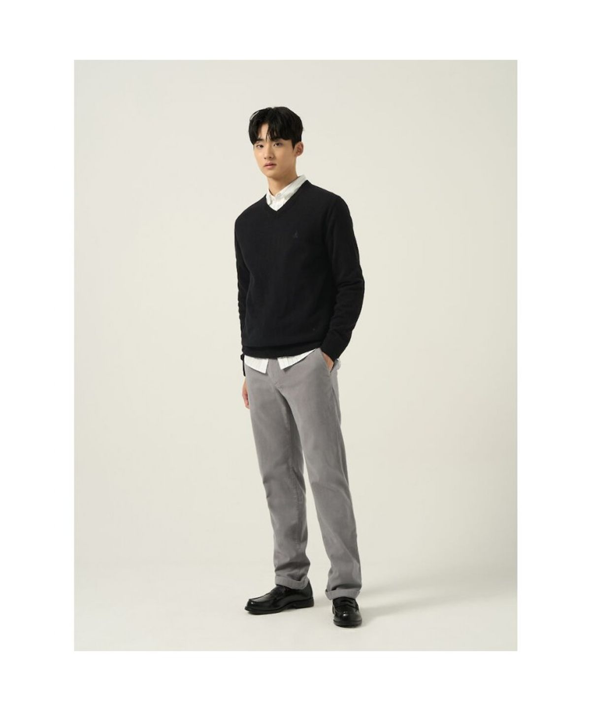 빈폴 멘(BEANPOLE MEN) 몰스킨 스탠다드핏 팬츠  그레이