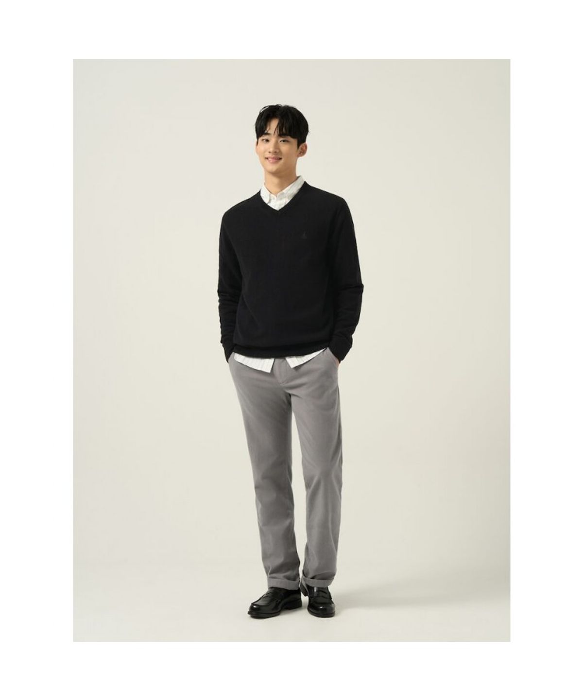 빈폴 멘(BEANPOLE MEN) 몰스킨 스탠다드핏 팬츠  그레이