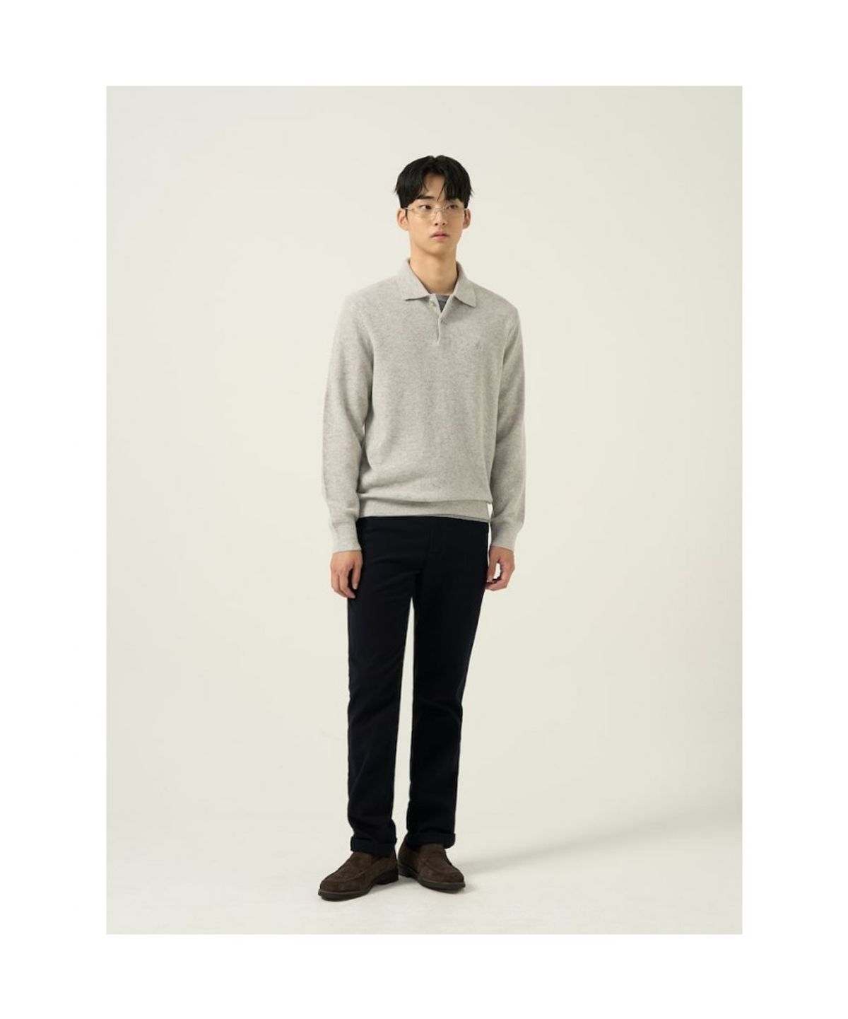 빈폴 멘(BEANPOLE MEN) 몰스킨 스탠다드핏 팬츠  네이비