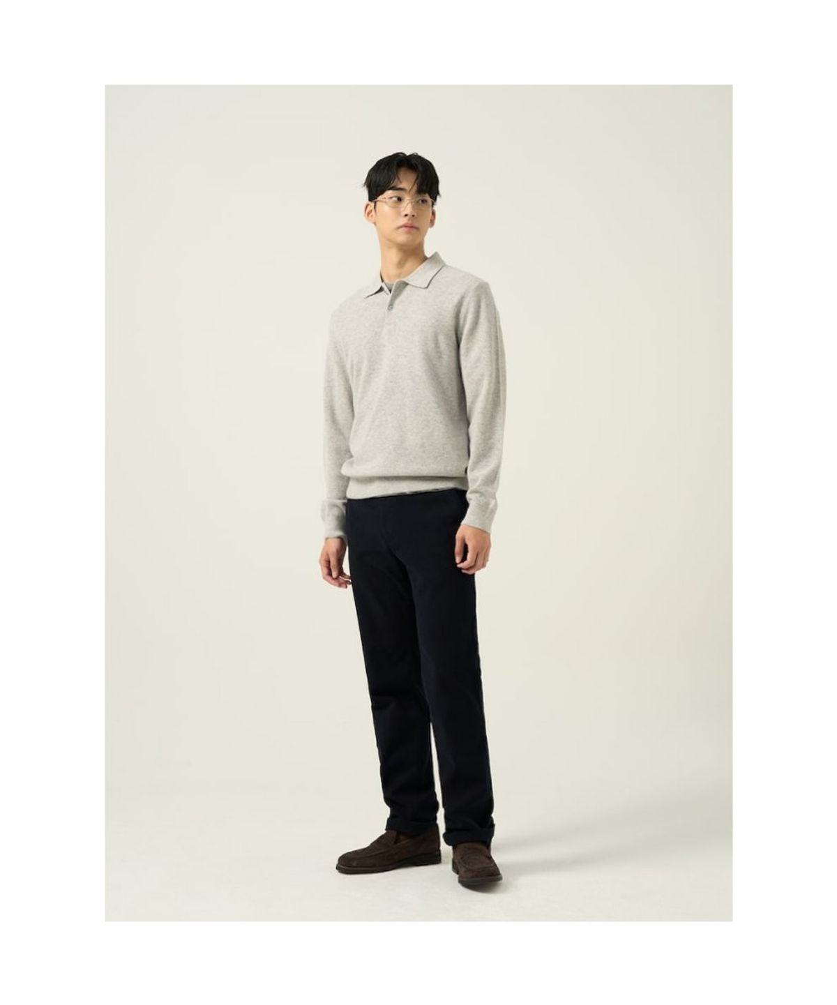 빈폴 멘(BEANPOLE MEN) 몰스킨 스탠다드핏 팬츠  네이비
