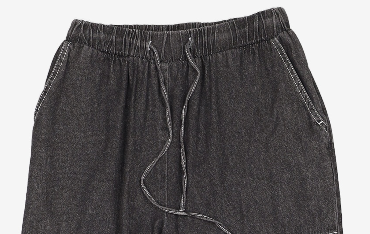 오디너리 홀리데이(ORDINARY HOLIDAY) 데님스티치와이드팬츠 DENIM STITCH POINT WIDE PANTS FREE