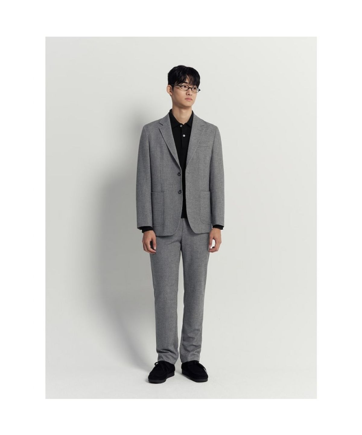 빈폴 멘(BEANPOLE MEN) 홈스펀 스탠다드핏 팬츠  그레이