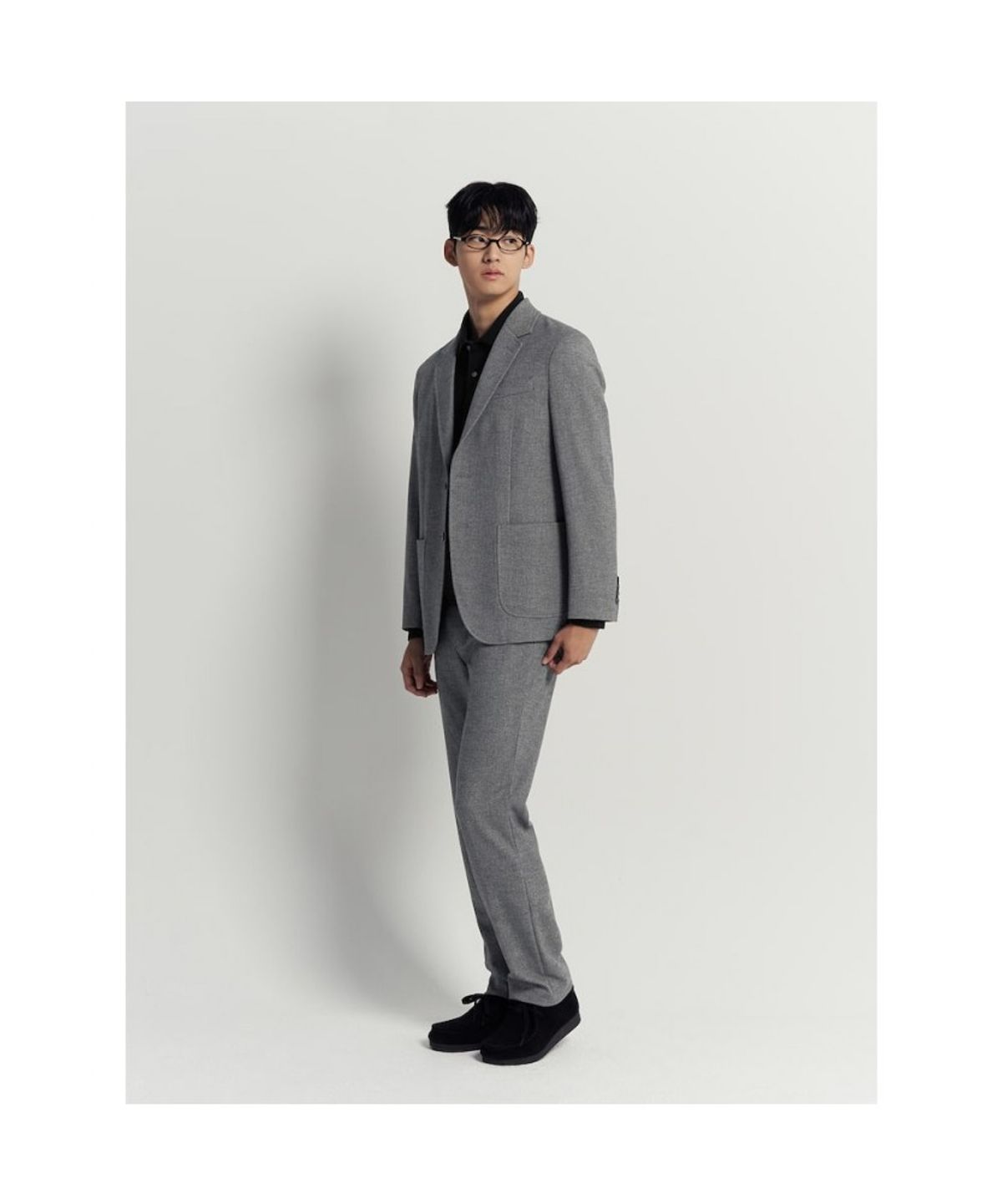 빈폴 멘(BEANPOLE MEN) 홈스펀 스탠다드핏 팬츠  그레이