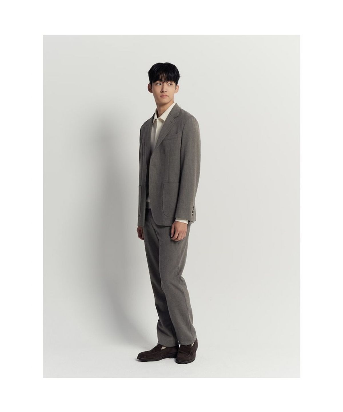 빈폴 멘(BEANPOLE MEN) 홈스펀 스탠다드핏 팬츠  브라운