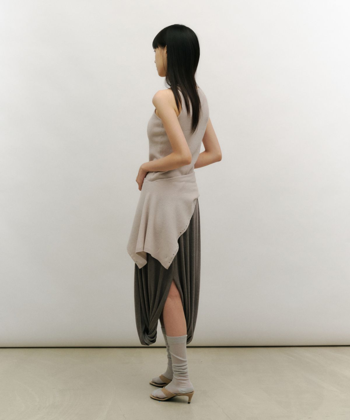 로우타이드(LOW TIDE) SOFT FRAY KNIT SCARF [LILAC]