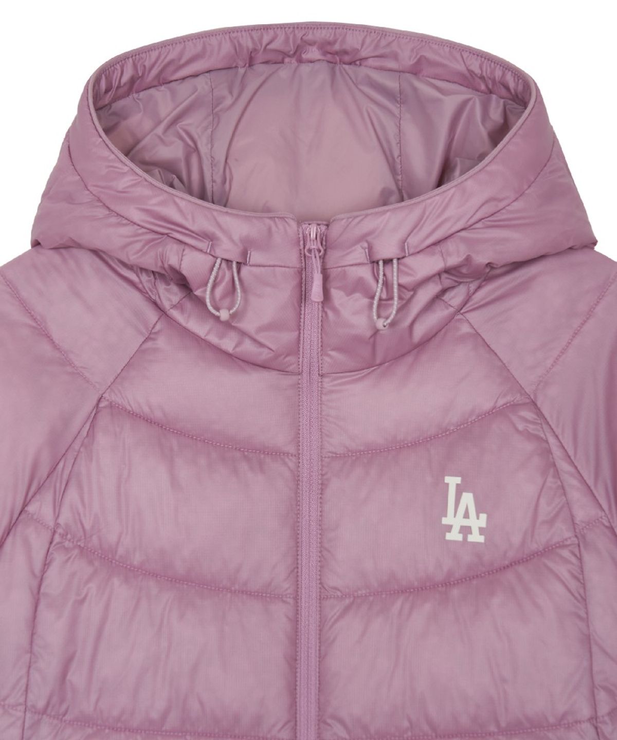 엠엘비(MLB) 여성 경량 후드 커브패딩 LA (Ptn.Lavender)