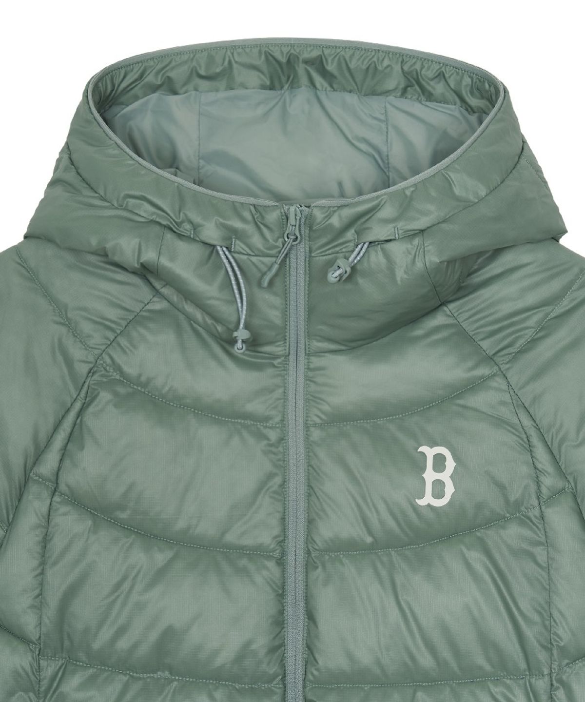 엠엘비(MLB) 여성 경량 후드 커브패딩 BOS (Ptn.Green)