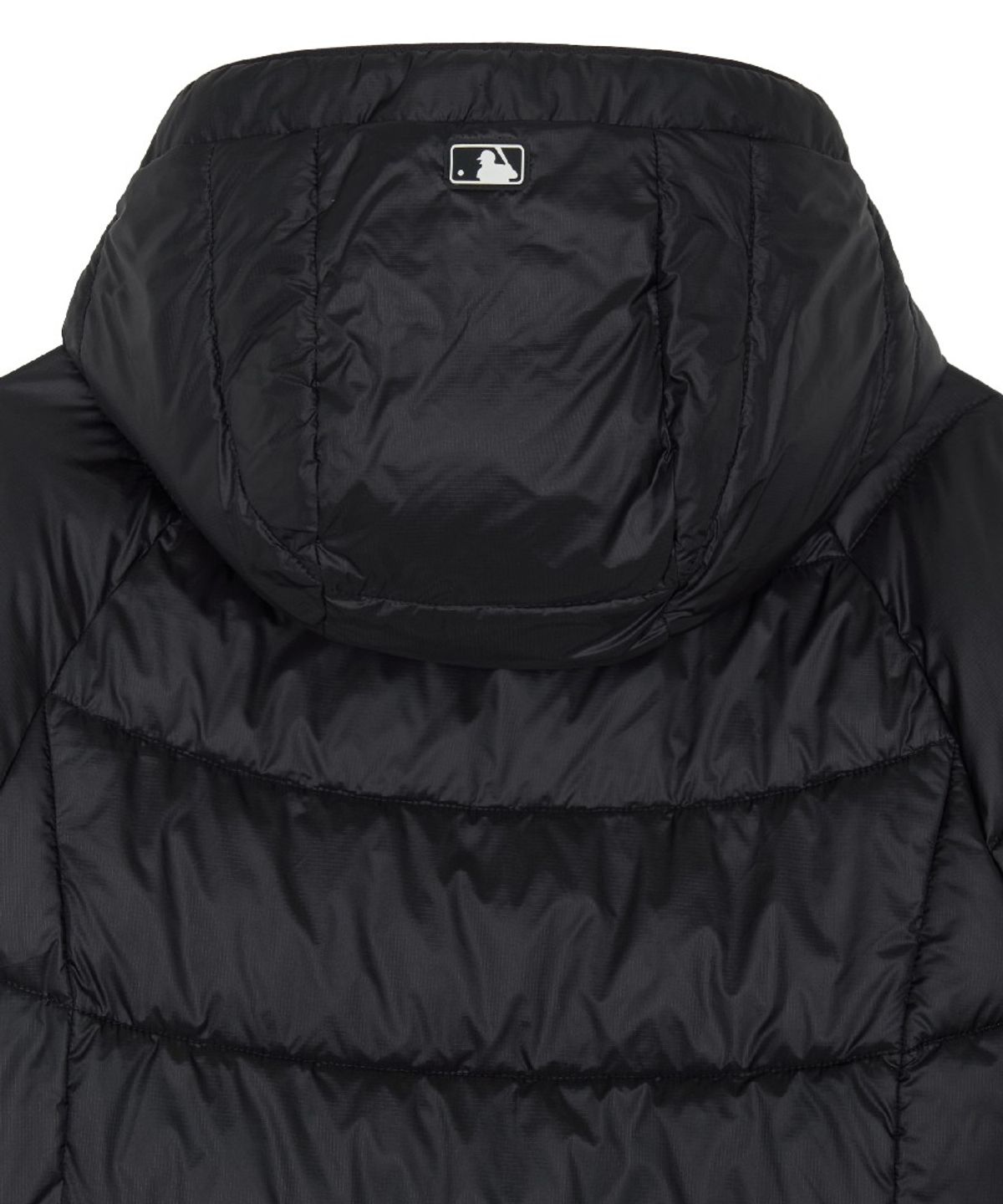 엠엘비(MLB) 여성 경량 후드 커브패딩 NY (Black)