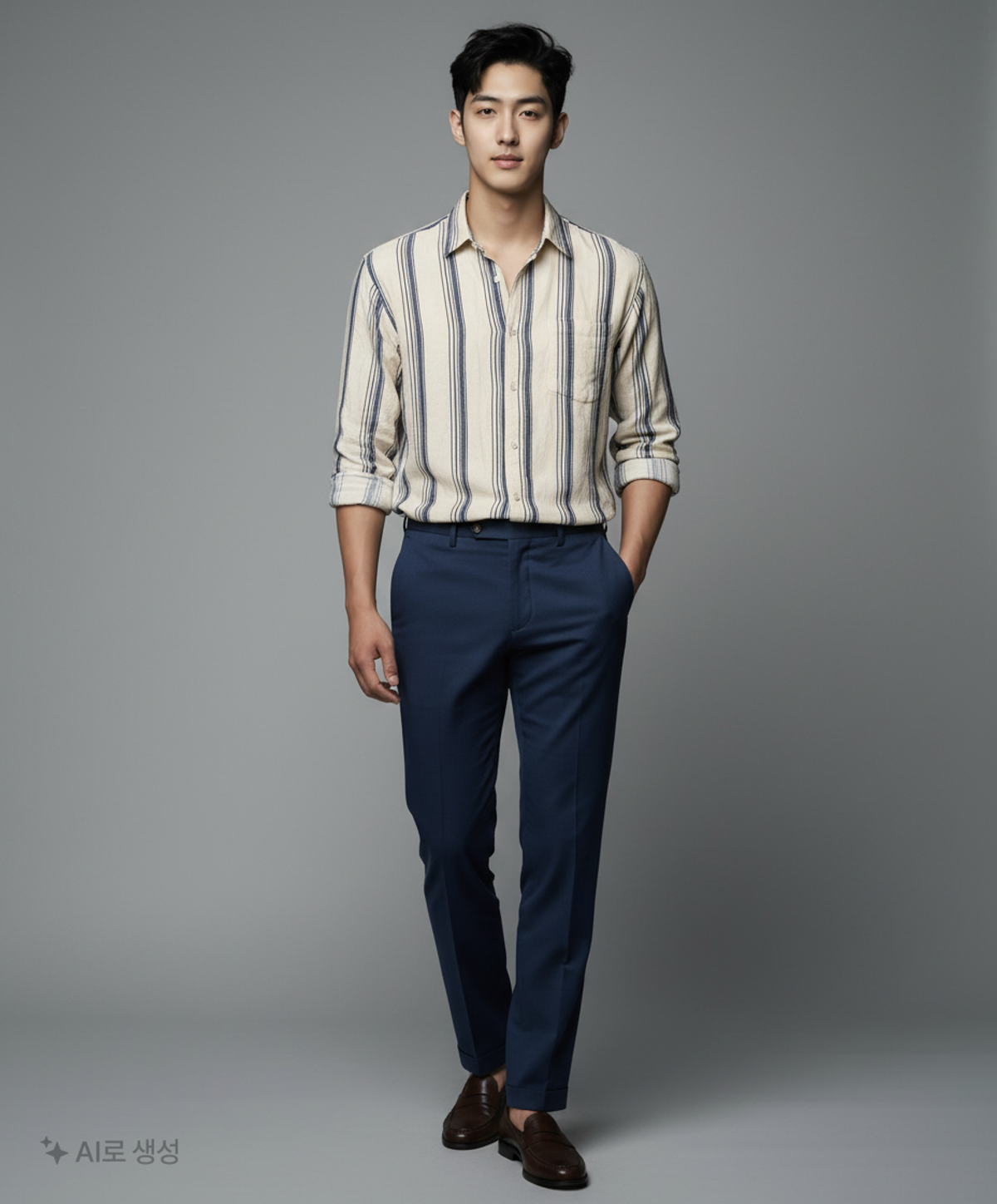 스테이트먼트(STATEMENT) 캐주얼 셔츠 L