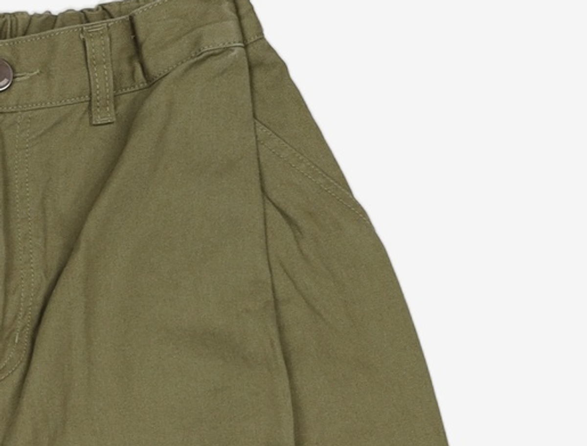 사운즈라이프(SOUNDSLIFE) [SS22 SOUNDSLIFE] Steady Balloon Snap Pants Khaki L