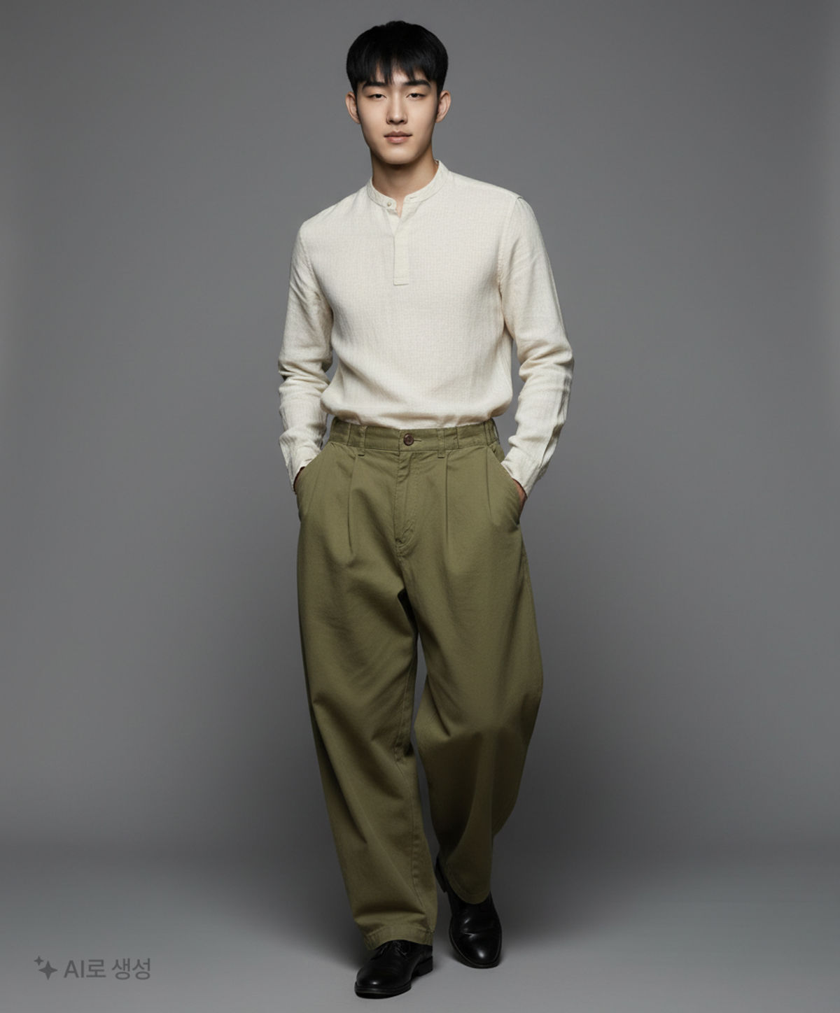 사운즈라이프(SOUNDSLIFE) [SS22 SOUNDSLIFE] Steady Balloon Snap Pants Khaki L