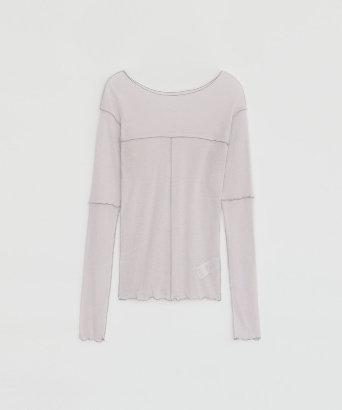 로우타이드(LOW TIDE) SOFT STITCH LINE T-SHIRT [LILAC]