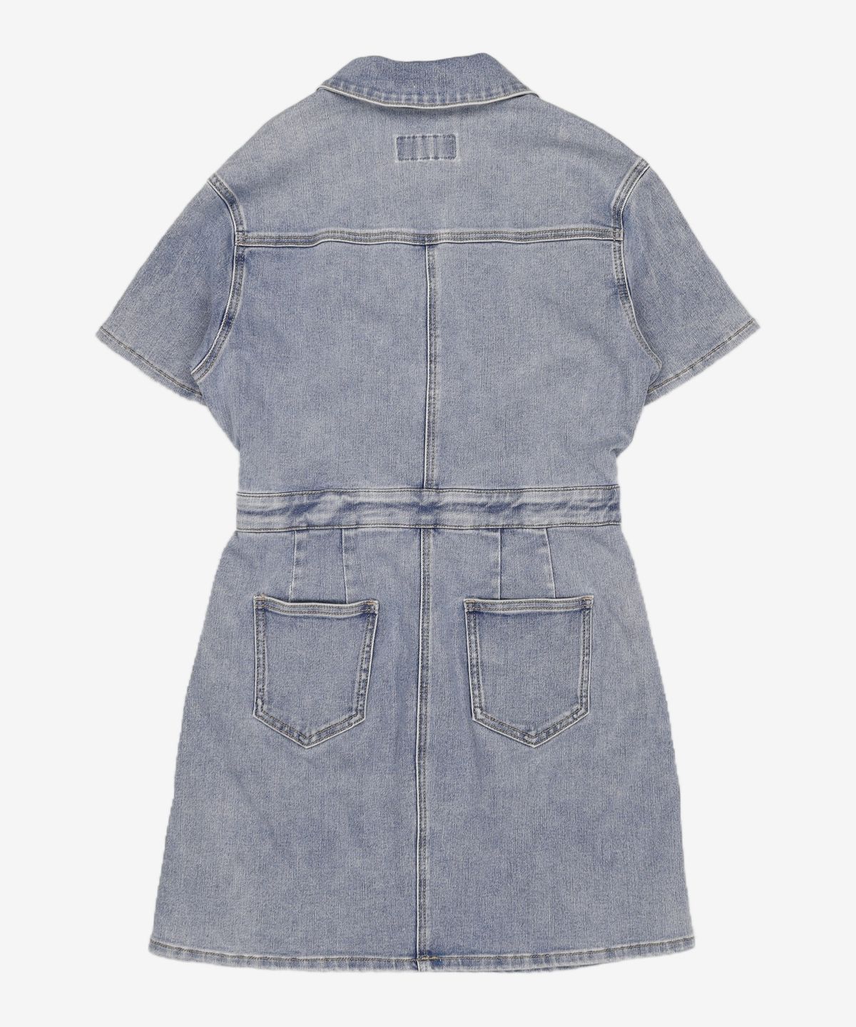 미쏘(MIXXO) 데님 반팔 미니 원피스 OWD433J RE_MIWOWD54QJ L