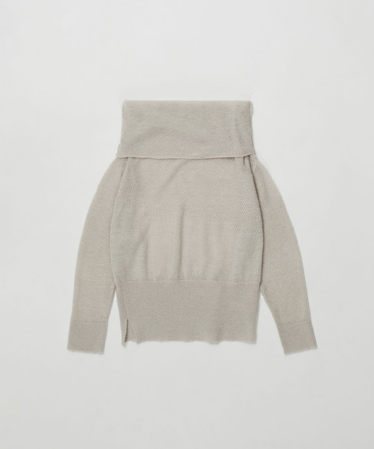 로우타이드(LOW TIDE) RELAXED OFF-SHOULDER KNIT [LIGHT GREY]