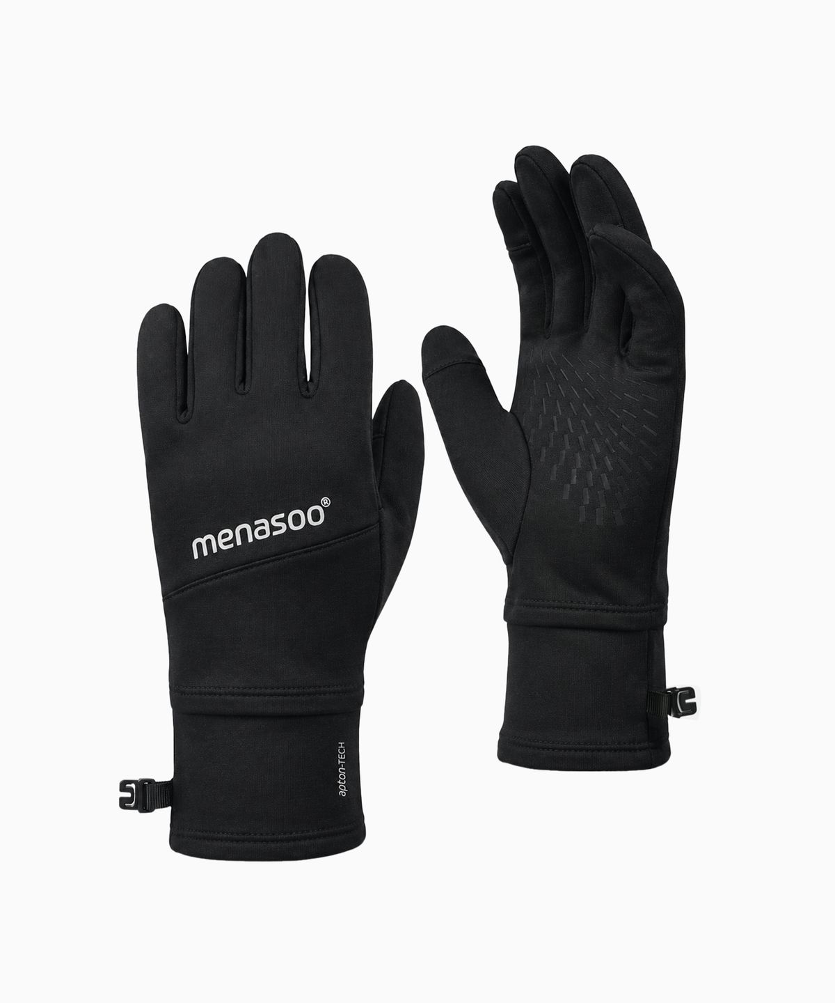 미나수(MENASOO) Blackwind Running Gloves_Black