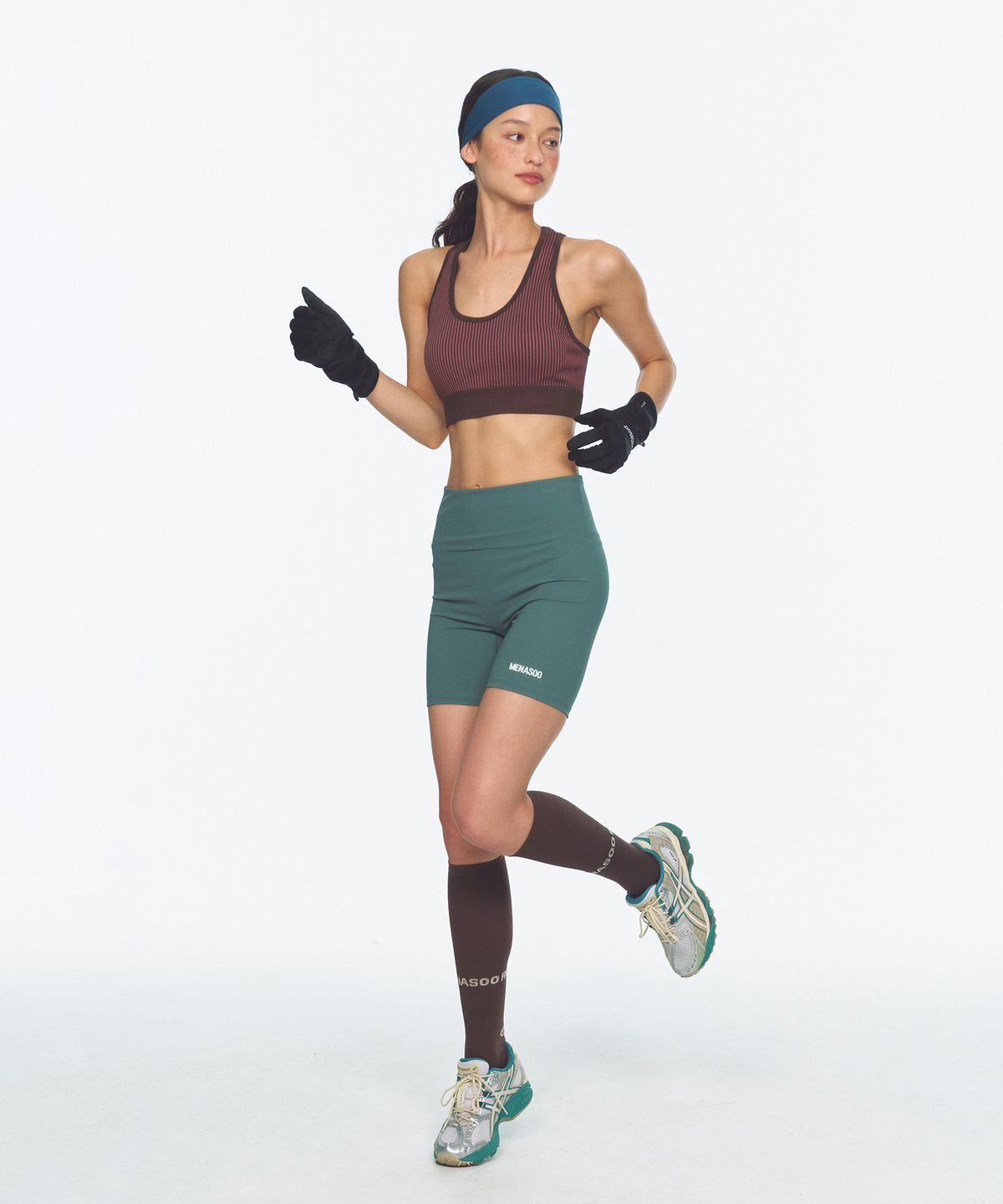 미나수(MENASOO) Blackwind Running Gloves_Black