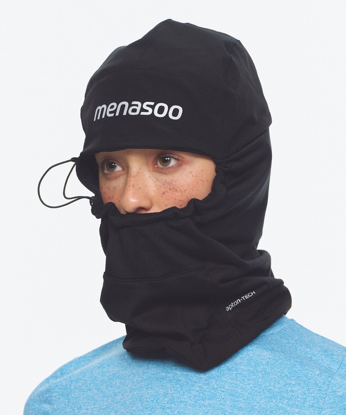 미나수(MENASOO) Fleece Lined Balaclava Neck Warmer_Black