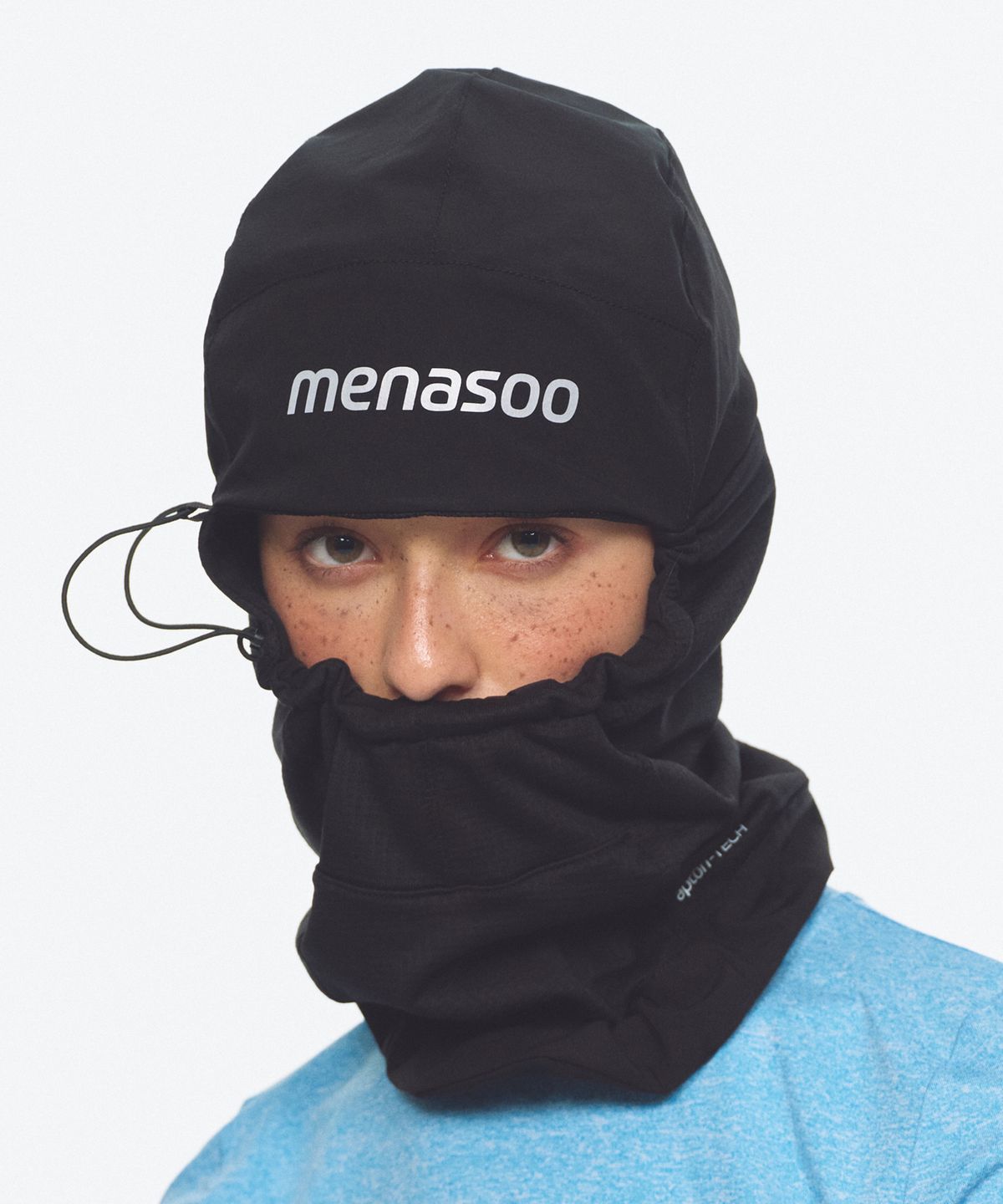 미나수(MENASOO) Fleece Lined Balaclava Neck Warmer_Black