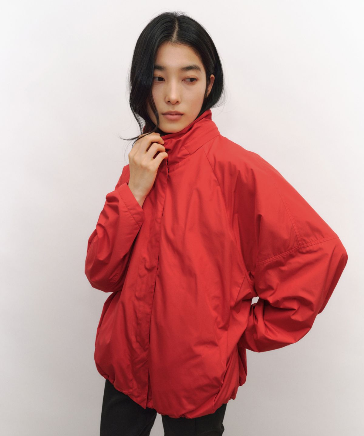 로우타이드(LOW TIDE) ESSENTIAL SOFT BLOUSON JACKET [RED]