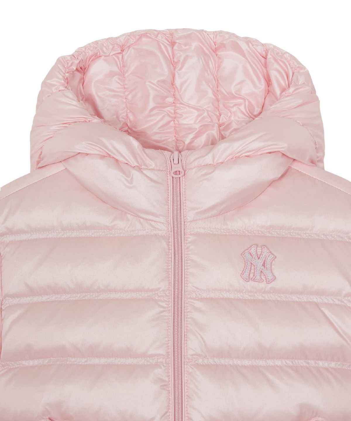 엠엘비 키즈(MLB KIDS) 스트릿 걸즈 리본포인트 유로피안덕 경량다운 NY (L.Pink)