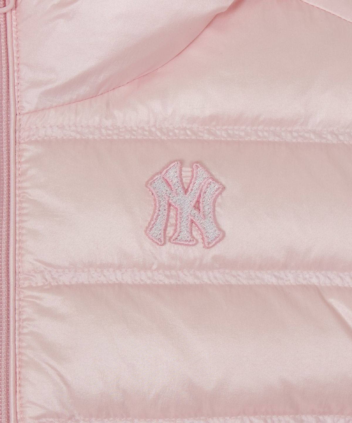 엠엘비 키즈(MLB KIDS) 스트릿 걸즈 리본포인트 유로피안덕 경량다운 NY (L.Pink)