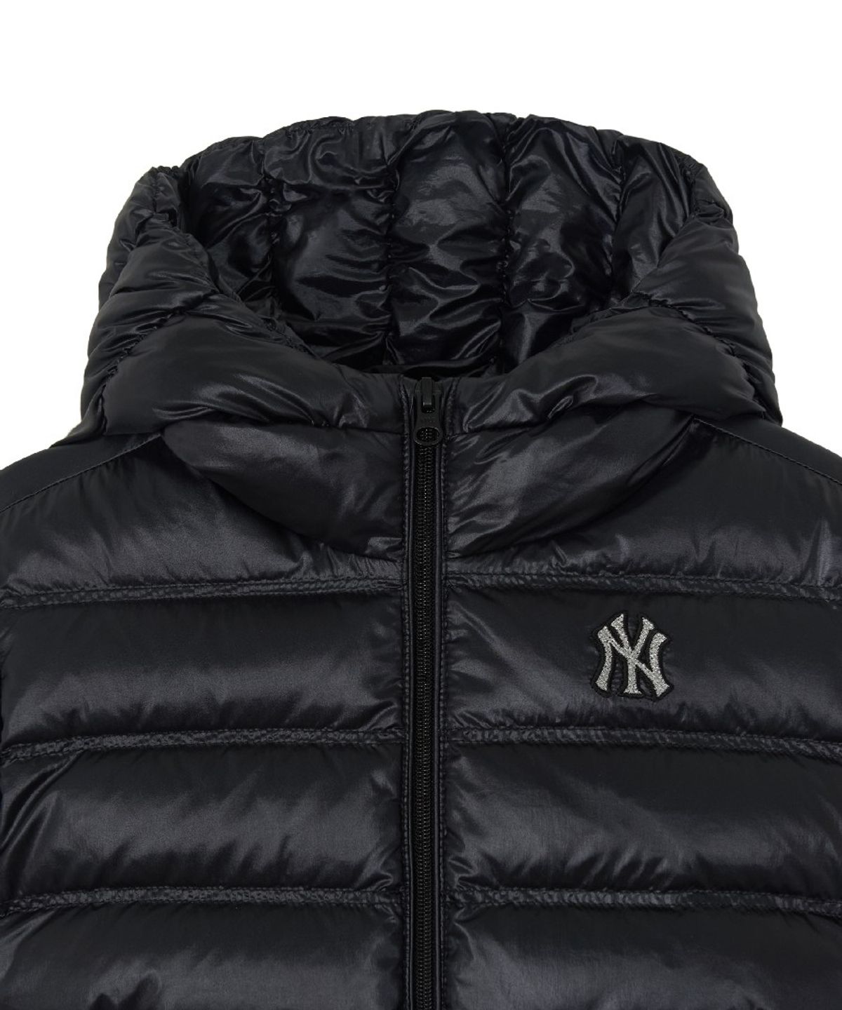 엠엘비 키즈(MLB KIDS) 스트릿 걸즈 리본포인트 유로피안덕 경량다운 NY (Black)