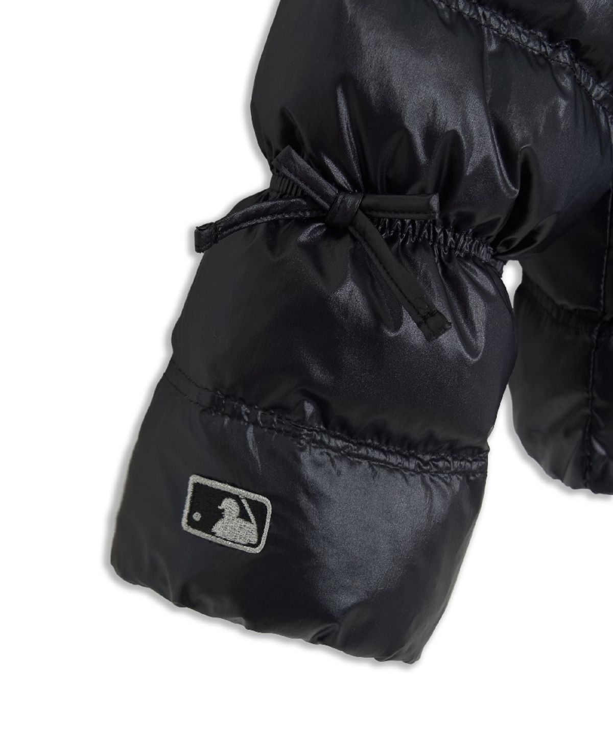엠엘비 키즈(MLB KIDS) 스트릿 걸즈 리본포인트 유로피안덕 경량다운 NY (Black)