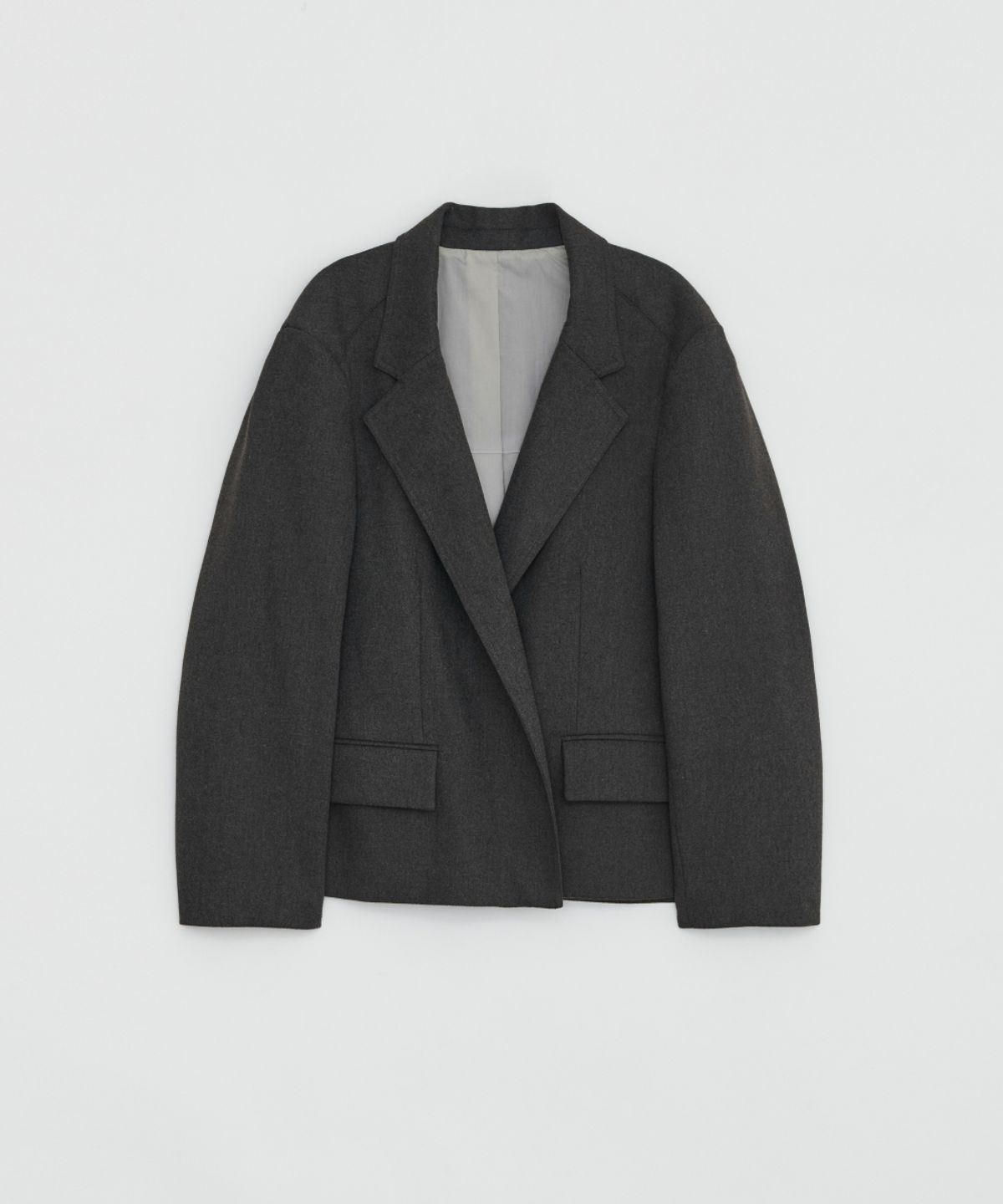 로우타이드(LOW TIDE) MINIMAL TAILORED JACKET [MELANGE GREY]