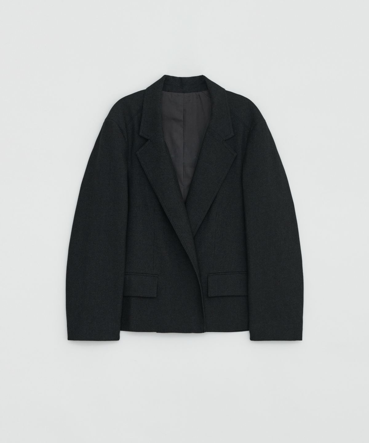 로우타이드(LOW TIDE) MINIMAL TAILORED JACKET [CHARCOAL]