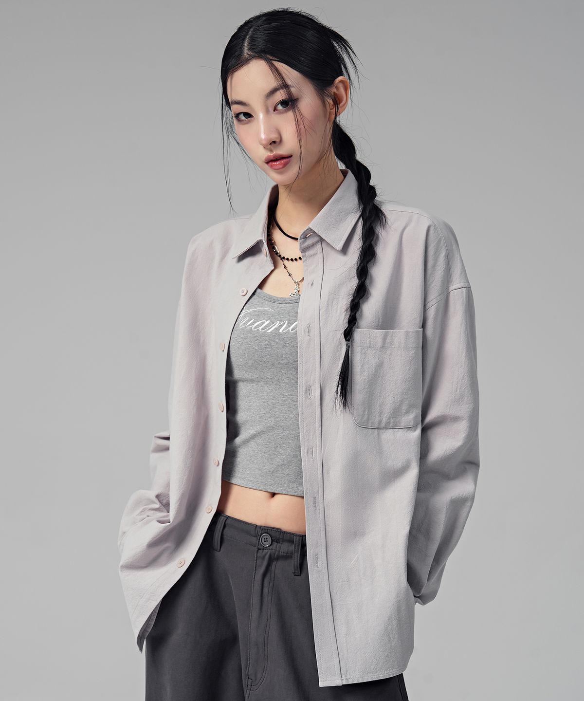 어반드레스(AVANDRESS) Overfit Plain Shirt_10Colors